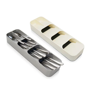 

Kitchen Cutlery Drawer Organizer Drying Cutlery Tray Spoon Divider Storage Box Forks Storage Container For Kitchen Utensils