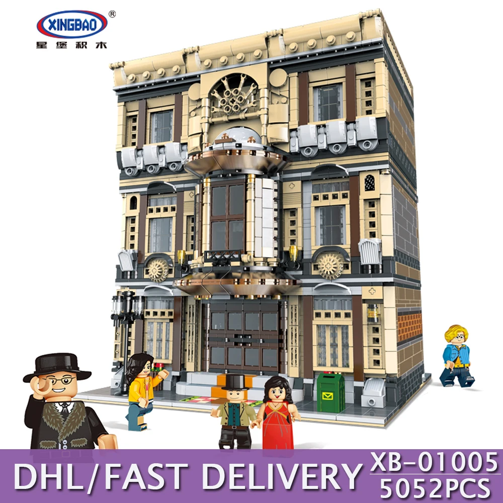 DHL XINGBAO строительные блоки 5052 шт. подлинный город серия морской дом кирпичи развивающие детские игрушки
