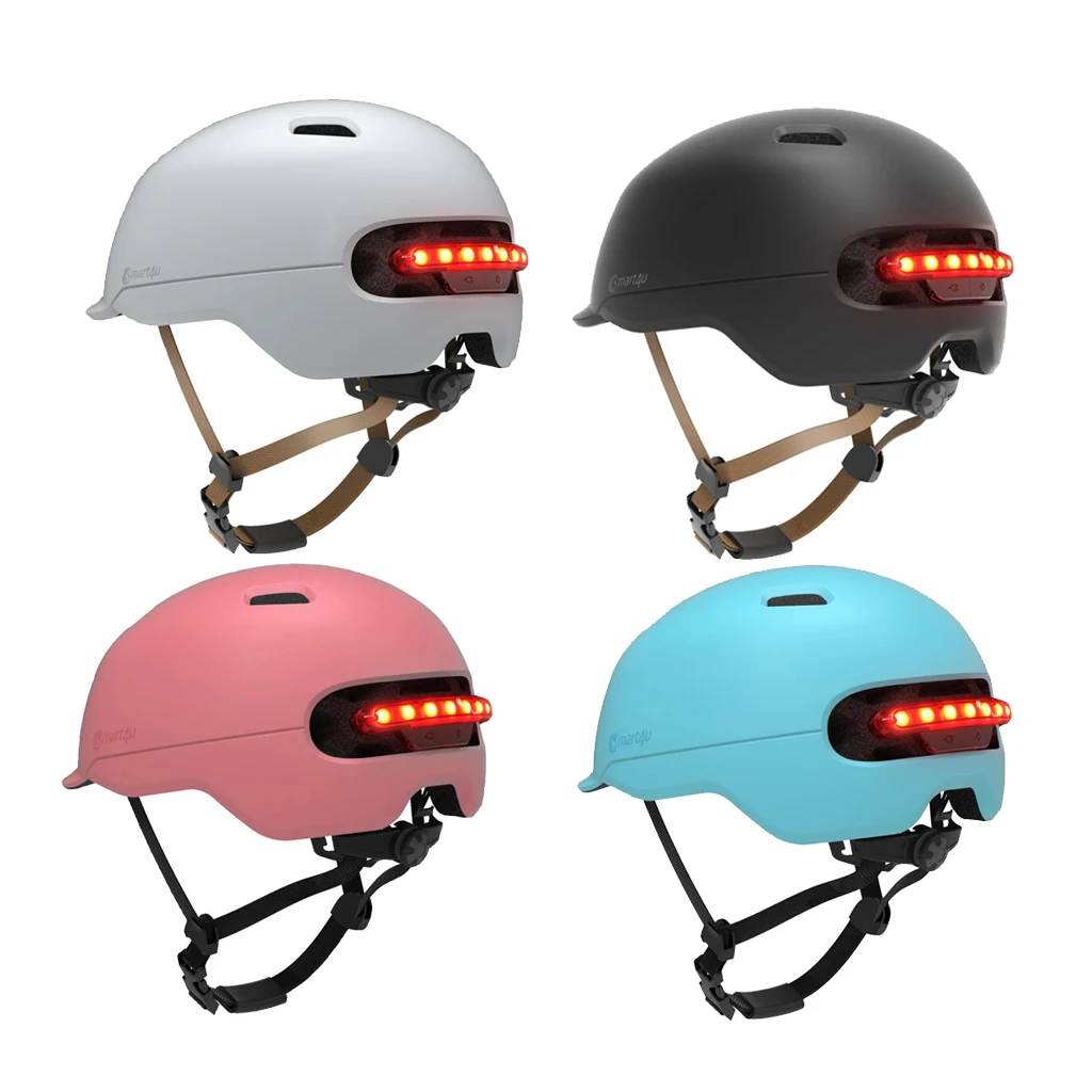 

Adult Bike Helmet, Smart LED Flashing High Visible Cycle Helmet, for Men Women Safety Head Protection, Outdoor Sports Gear