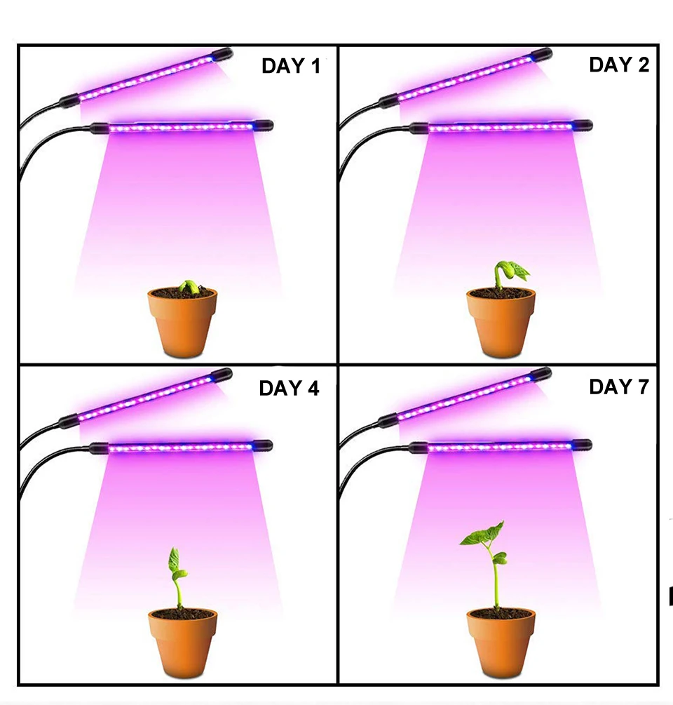 Led Grow Light 9W 18W 27W Timer Phyto Lamp For Plants Full Spectrum Grow Box Light USB 5 Dimmable For Indoor Plant Seedlings led(11)