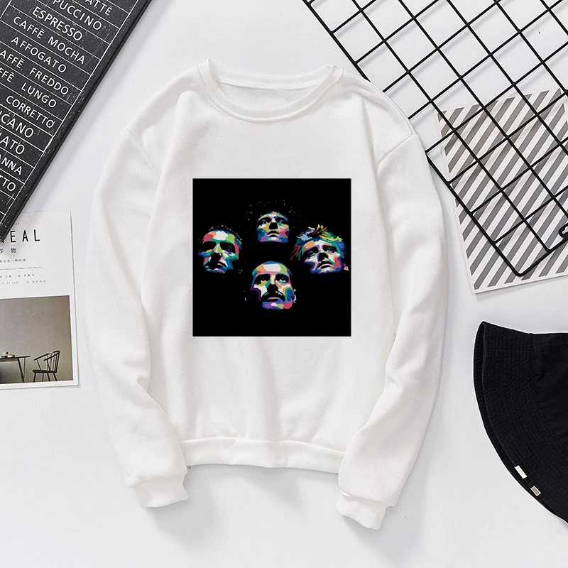 3957 Новинка, модная Толстовка Camiseta Mujer, толстовка queen Band с принтом, Harajuku, уличная одежда, спортивный костюм, индивидуальная Повседневная Толстовка с длинным рукавом - Цвет: 3957