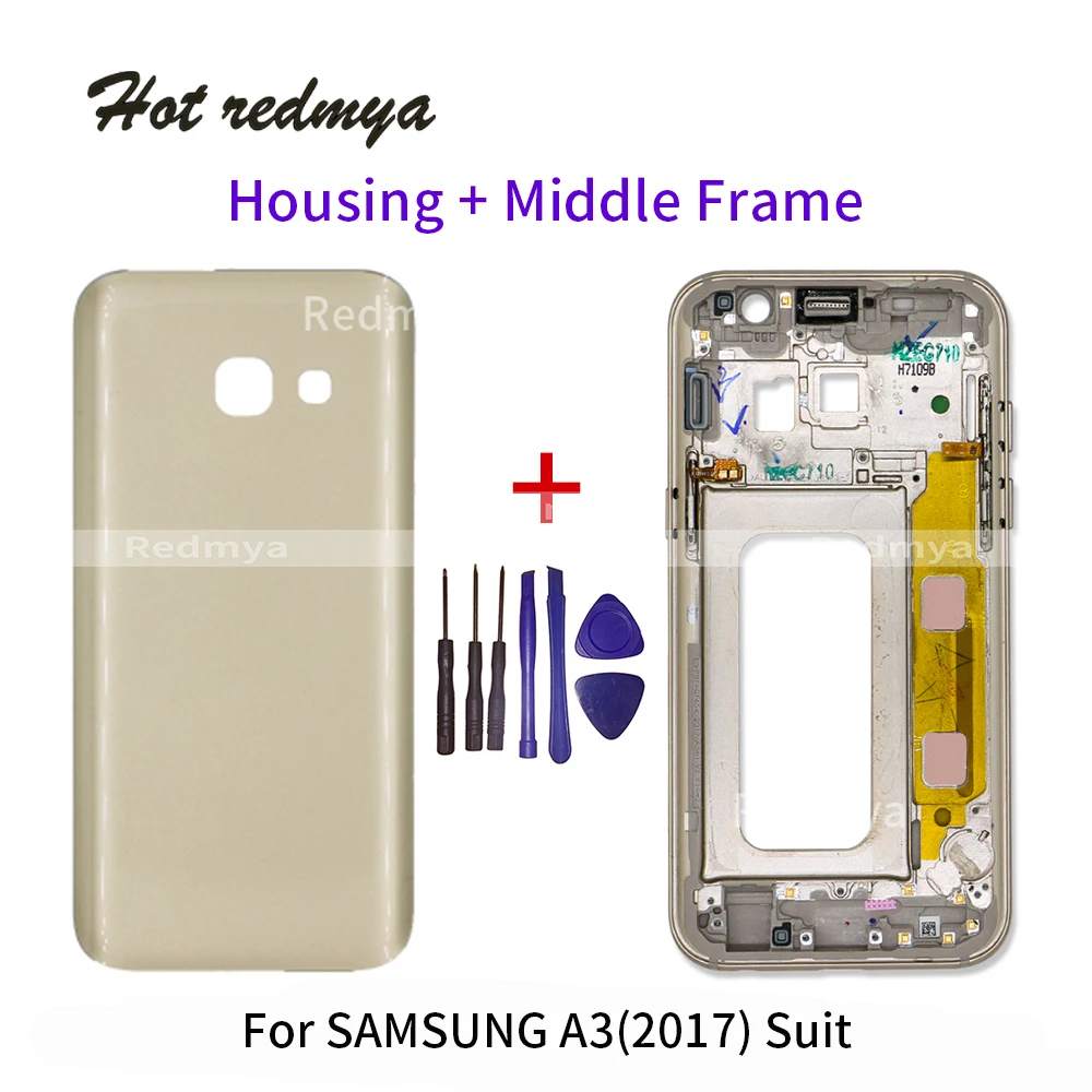 Задний корпус A3 2017 для Samsung Galaxy A320 A320F задняя крышка аккумулятора + передняя
