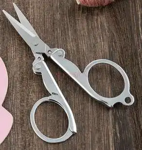 Складные дорожные ножницы удобные портативные складные для рыбалки мини-ножницы