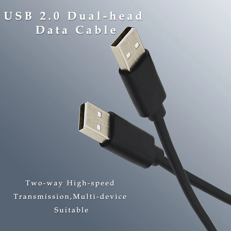 

Dual Type A to Type A Data USB2.0 Extension Cable Super SpeedSync Cord Cable For Radiator USB 2.0 Data Extension Cable