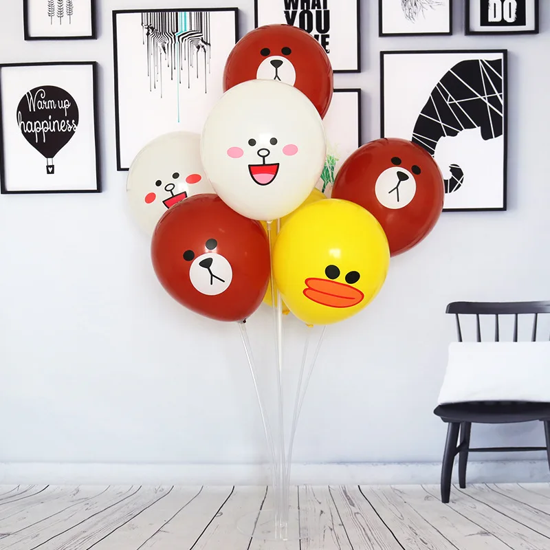 1 комплект 40 шарики ко дню рождения палка DIY Единорог вечерние Декор латексный шар стол Плавающие Надувные буквы опорный стержень держатель баллона