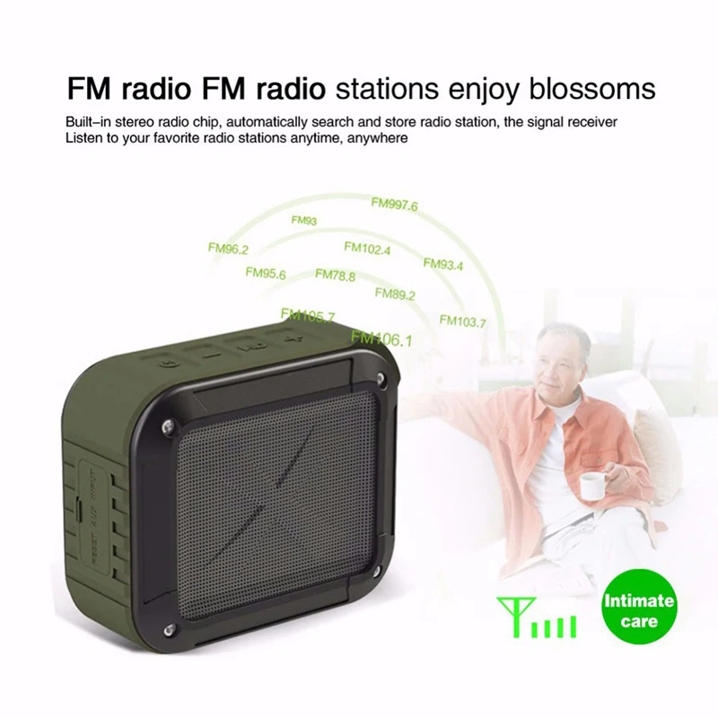 Мини беспроводной Bluetooth динамик сабвуфер водонепроницаемый динамик с TF/FM/AUX/NFC Bluetooth велосипедный динамик телефона