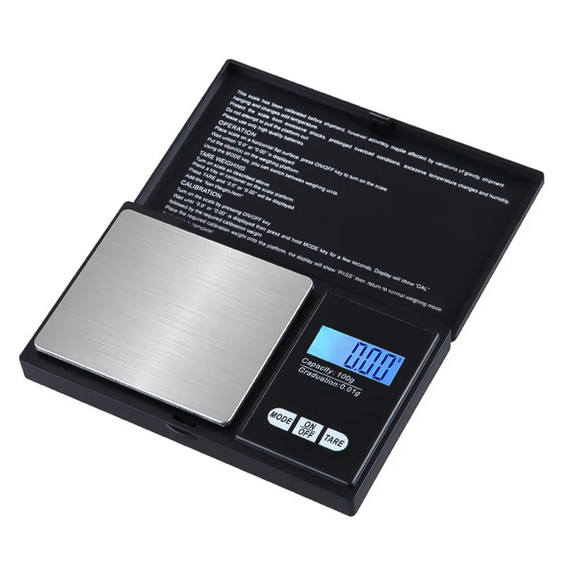 500g-0.1g 100/200/300/500/1000g 0,01/0,1g ЖК-дисплей Дисплей Карманные электронные весы точные цифровые весы грамм Вес для Кухня ювелирные изделия медицины - Цвет: 500g-0.1g
