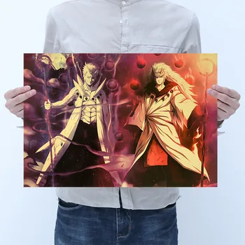 

Classic Anime Naruto Retro Poster Vintage Kraft Paper Poster Bedroom Dormitory Home Decor Painting Cartoon Wall Sticker