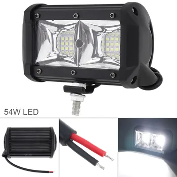 

1pcs 5 Inch 54W 6500K Offroad Car LED Work Light Waterproof LED Light Bar for Off-Road Suv Boat 4X4 Jeep JK 4Wd Truck