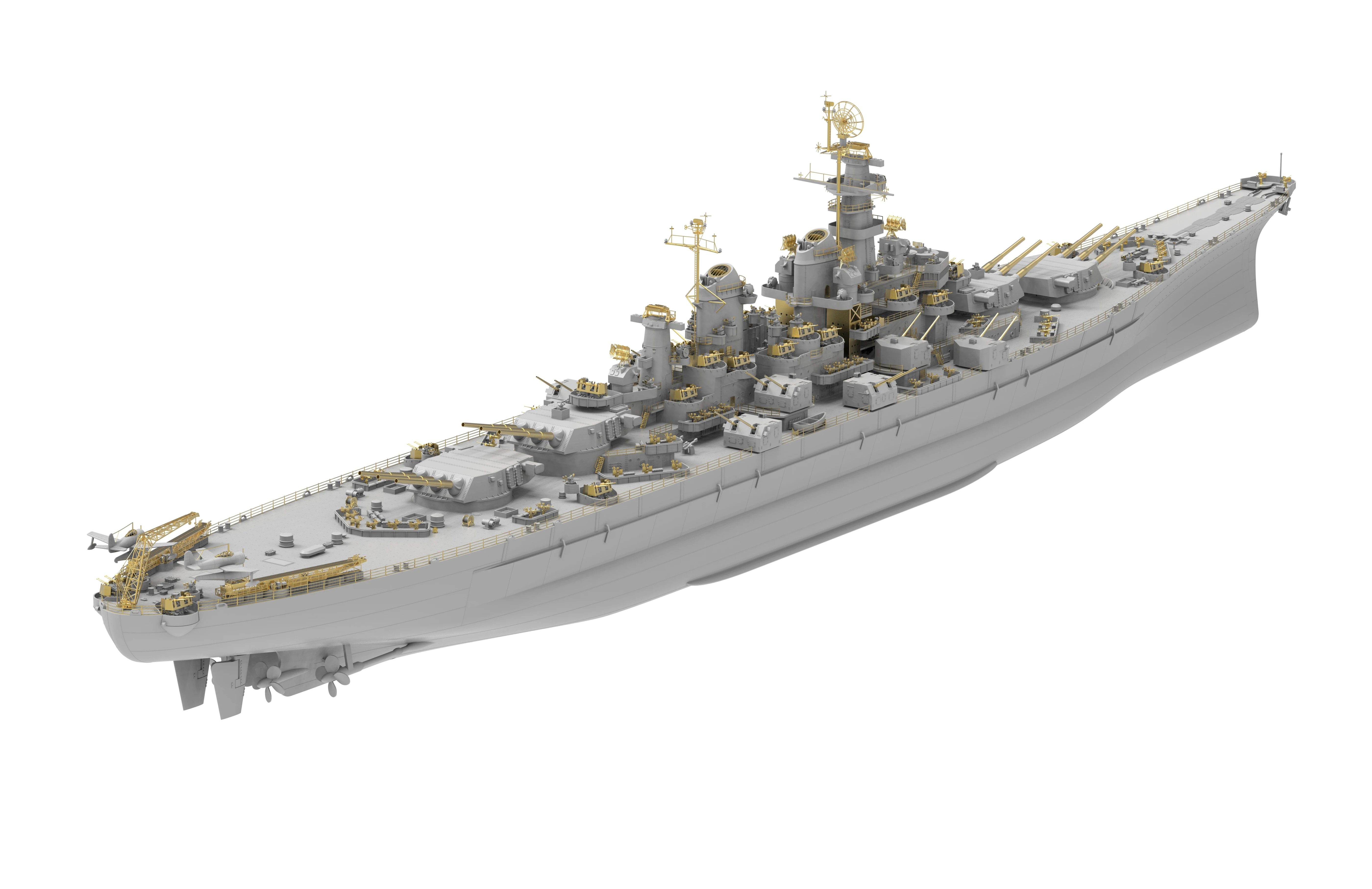 406mm*12+127mm*20 pcs for MONTANA Class USS17 Veryfire 1/350 USS Metal Barrel 