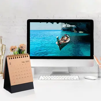 

Multifunctional Desk Calendar Desk Diary Coil Standing Desk Calendar for Office