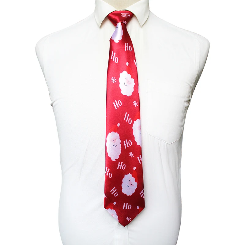 JEMYGINS дизайн Рождественский галстук 9,5 см галстук для мужчин Снеговик животное Дерево принт мужской подарок праздничный галстук на Рождество