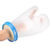 Adult Palm With Blue PP Circle Adult Bathing Protective Sleeve SL-H2104 36cm Palm Super Elastic Silicone Waterproof PVC Material