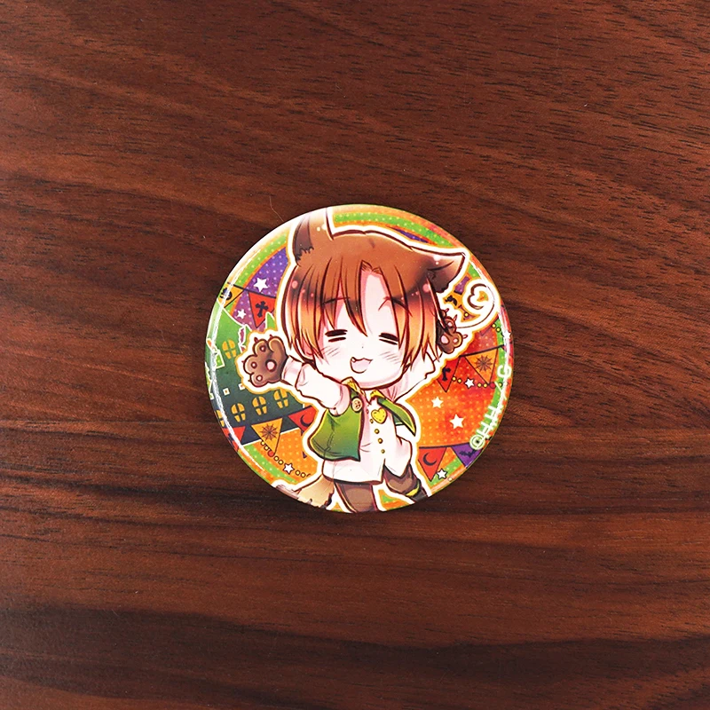50mm Axis Power HETALIA Anime badge Italy UK USA German