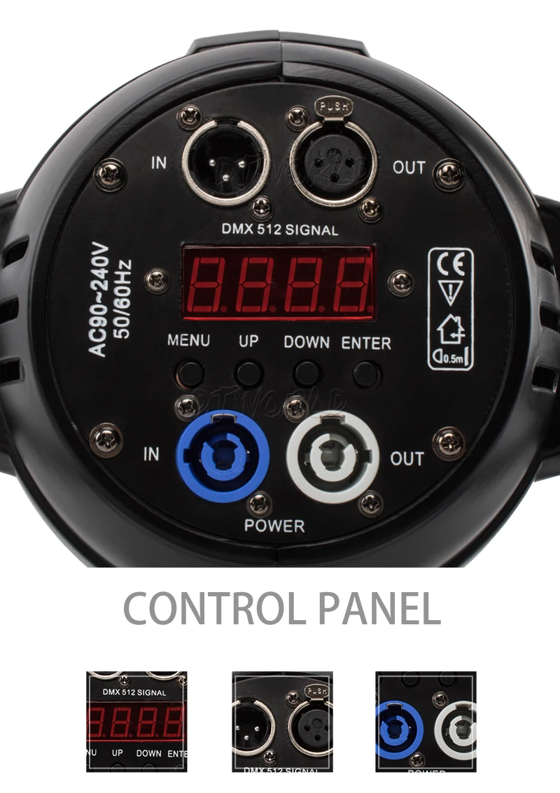 Djworld(большой) алюминиевый сплав светодиодный Par 24x18 Вт RGBWA+ UV 6в1 освещение dmx 512 Powercon Plug Dj Disco вечерние ТВ Бальные шоу Свадебные