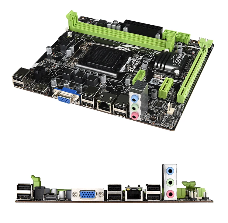 JINGSHA H61B LGA 1155 Intel H61 чипсет материнская плата SATA 2 Поддержка Intel core серии LGA 1155 процессор Настольный DDR3 1600 МГц Ram