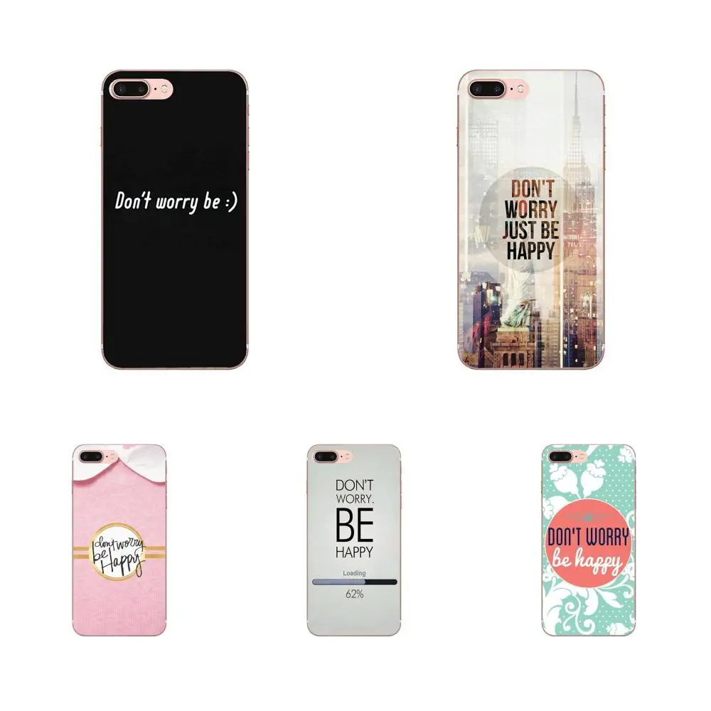 For LG G7 ThinQ G5 G6 K50 K40 K8 Q7 Q60 V40 V30 V20 V10 2018 Power 2 3Q Stylus TPU Cases Don't Worry Be Happy | Мобильные