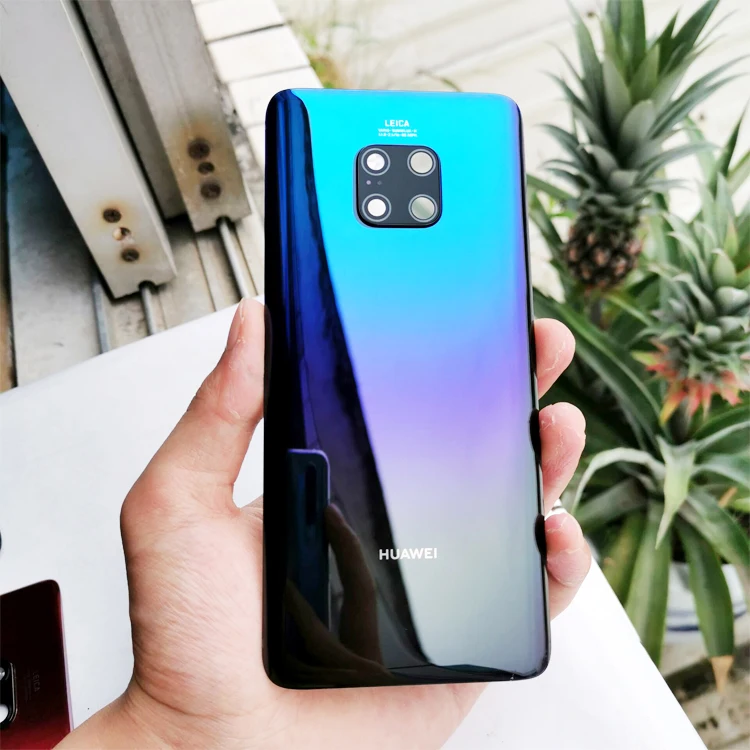 Для huawei mate 20 крышка батареи mate 20 Pro Задняя стеклянная панель для huawei mate 20 Lite задняя дверь Корпус чехол с объективом камеры - Цвет: Mate20 Pro Aurora