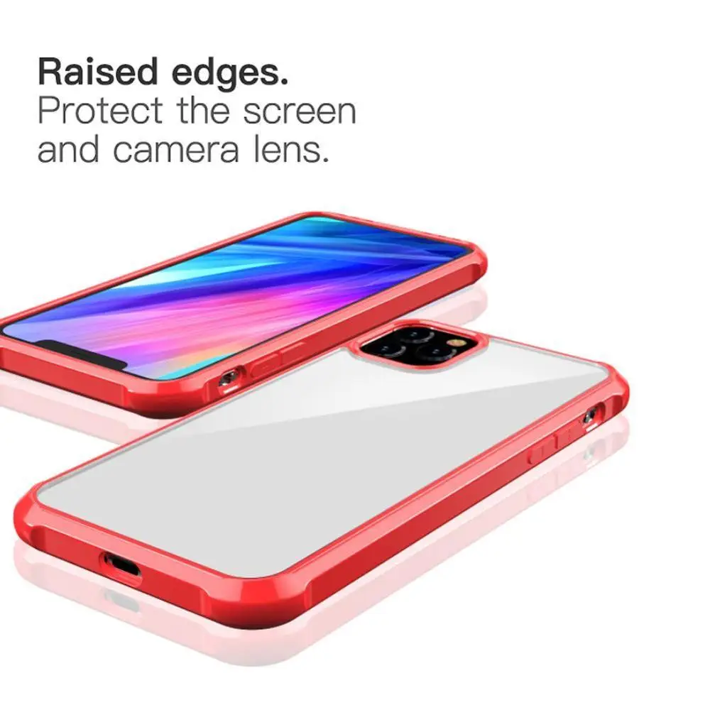 Чехол для телефона для iphone 11, для iphone 11 Pro Max, чехол, противоударный, 360 градусов, прозрачный, защитный, мягкий, TPU, жесткий, PC, пластиковый чехол