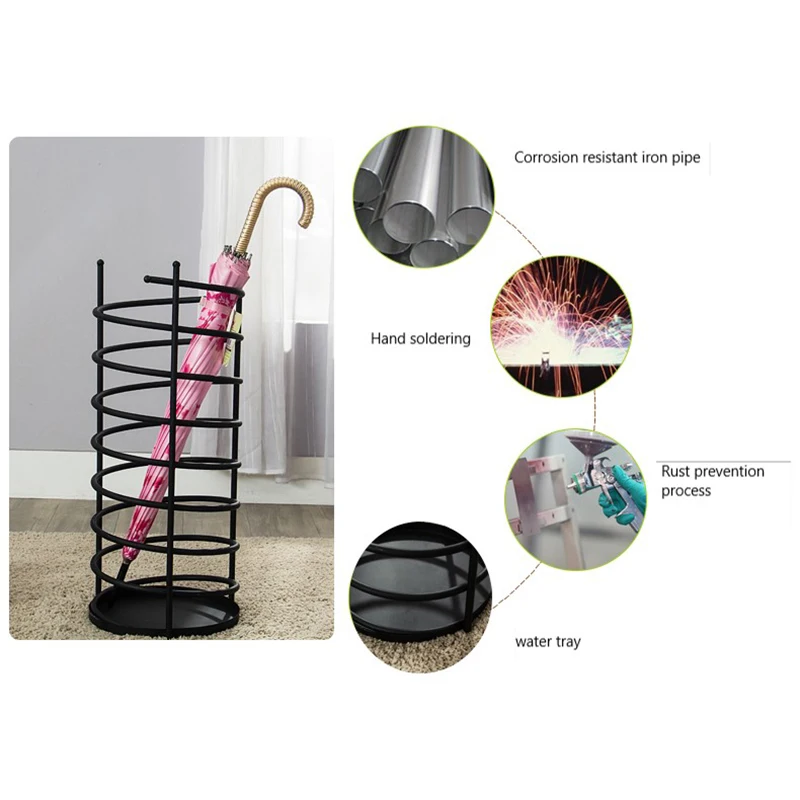 Metal Umbrella Holder, Household Umbrella Stand Storage, Umbrella Storage Bucket