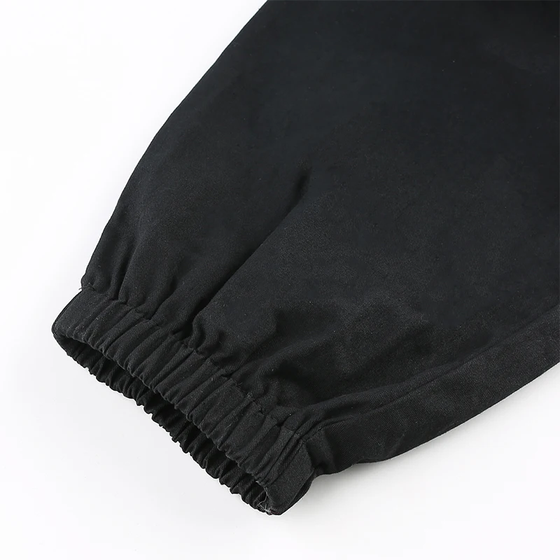 Rapcopter осенние женские мешковатые штаны в стиле хип-хоп, уличная одежда, лоскутные карманы, контрастные цвета, повседневные женские брюки с высокой талией