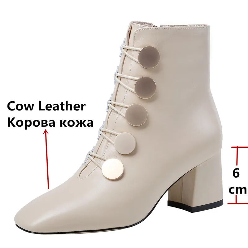FEDONAS/женские качественные полусапожки из натуральной кожи; коллекция года; элегантные зимние женские ботильоны; женская танцевальная обувь с металлическим украшением