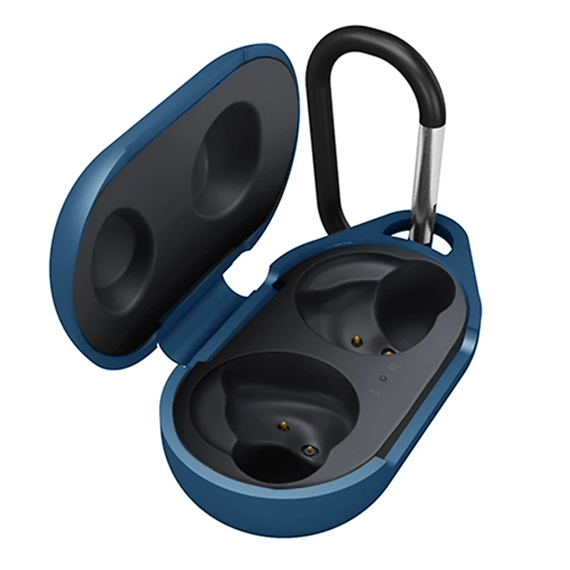 Silicone Headphone Protective Cover Anti-drop Shockproof Case with Hook for Samsung Galaxy Buds 4 Colours FKU66
