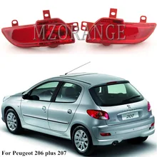 Светильник заднего бампера для Peugeot 206 plus 207 хэтчбек седан задний