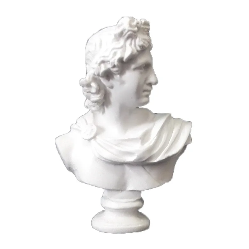

Apollo Venus Athena Giuliano de Medici Resin Imitation Plaster Half-Length Portrait Sculpture Home Furnishing Articles X3239