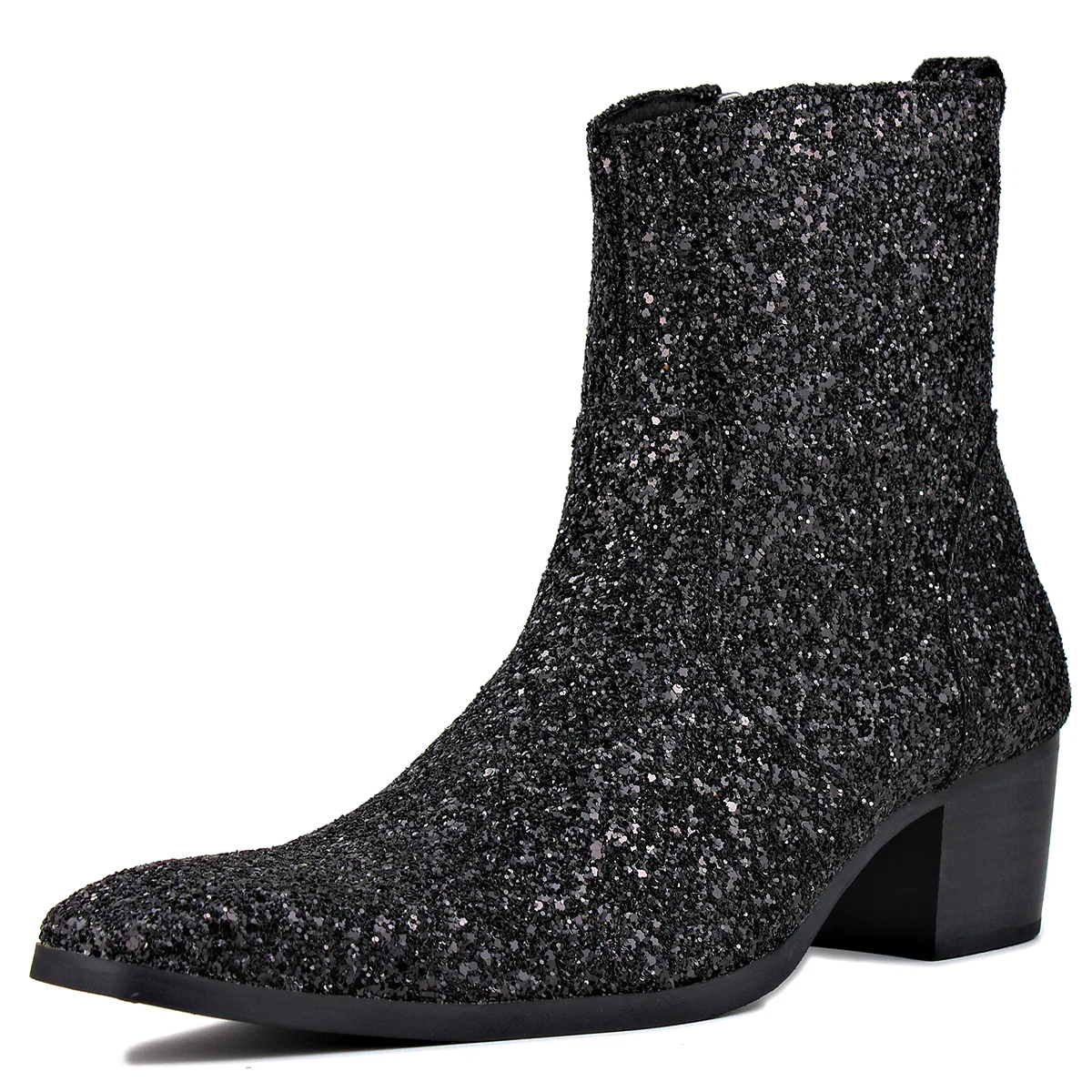 Reactor jogger onbekend Wiipop Designer Glitter Ankle Zipper Chelsea Boots – wiipop