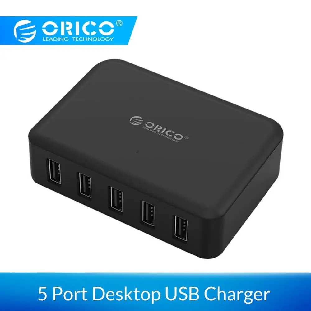 ORICO 5 портов 8A 40 Вт высокоскоростное настольное умное зарядное устройство для iPhone
