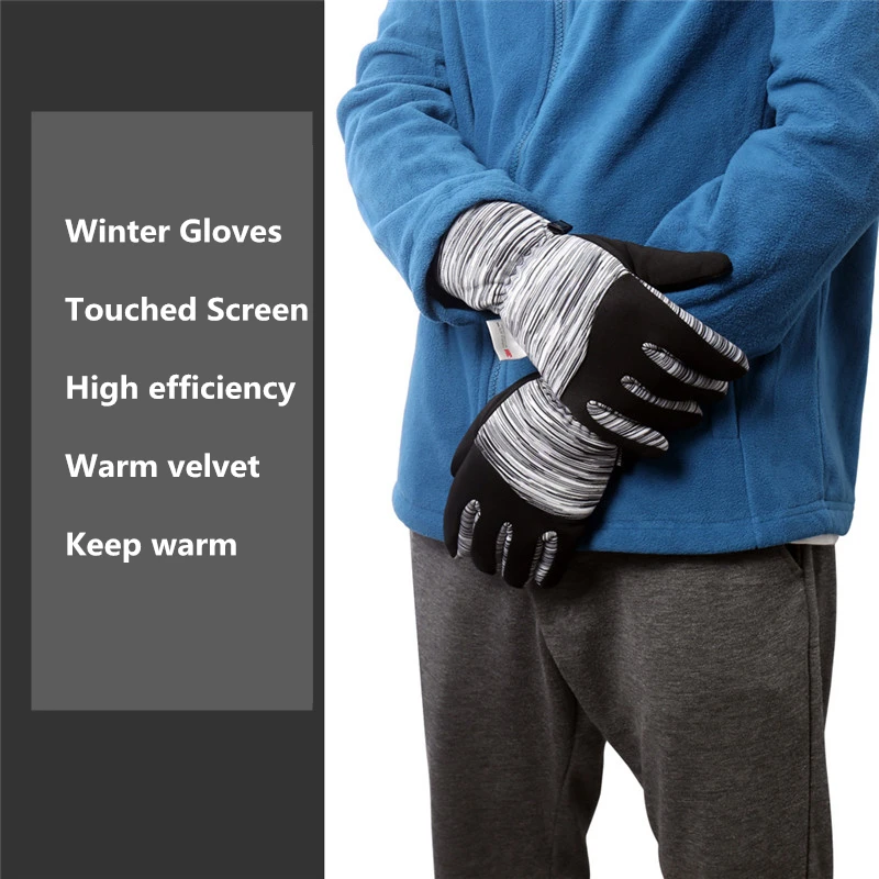 DICHSKI, водонепроницаемые теплые варежки с пальцами, перчатки для верховой езды, мотоциклетные перчатки с сенсорным экраном, зимние мужские и женские ветрозащитные противоскользящие перчатки
