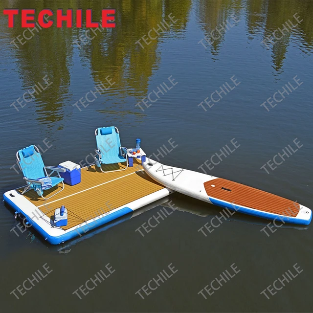 Hot-selling Inflatable Platform On Water Floating Leisure Platform