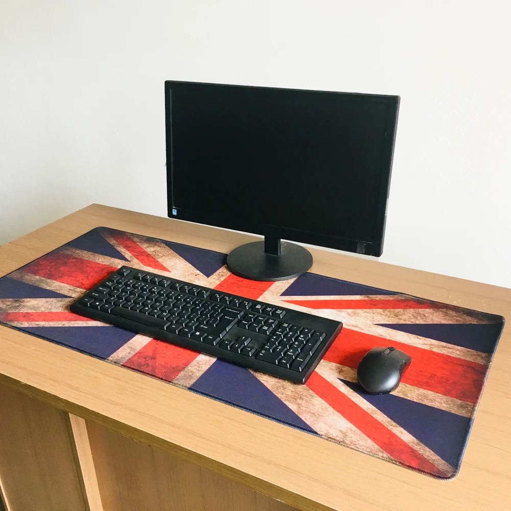 Резиновый компьютерный Противоскользящий игровой коврик для мыши XXL большой коврик для клавиатуры Настольный коврик фиксирующий край Рабочий стол 90x40 см Коврик для мыши Прямая поставка