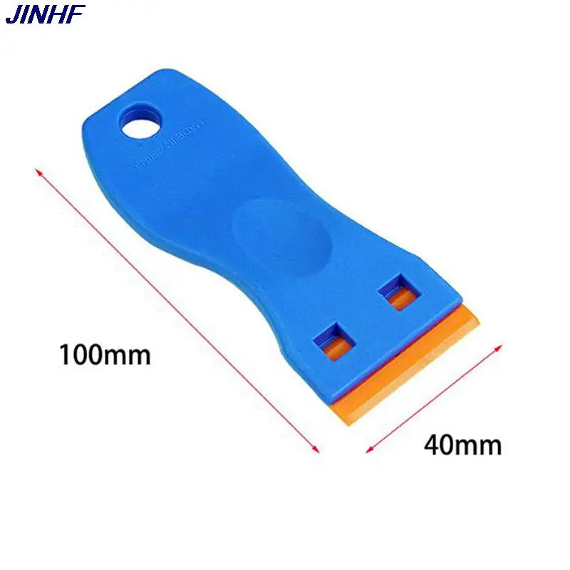 Plastic Razor Scraper with 10pcs Double Edged Plastic Blades for Removing Car Labels Stickers Glue Decals on Glass Windows razor blade scraper razor blade scrapers window scraper car cleaning kit car sticker remover glue removal scraper car film scraper car vinyl scraper window scraper tool