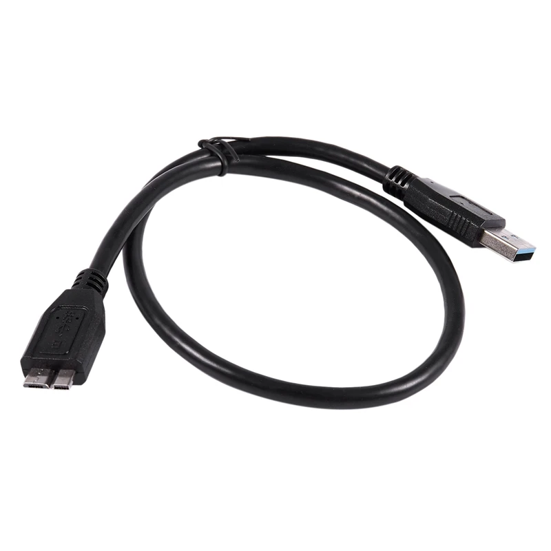 USB 3,0 мужчина A к Micro-B Мужской кабель для передачи данных для внешнего жесткого диска HDD кабель черный