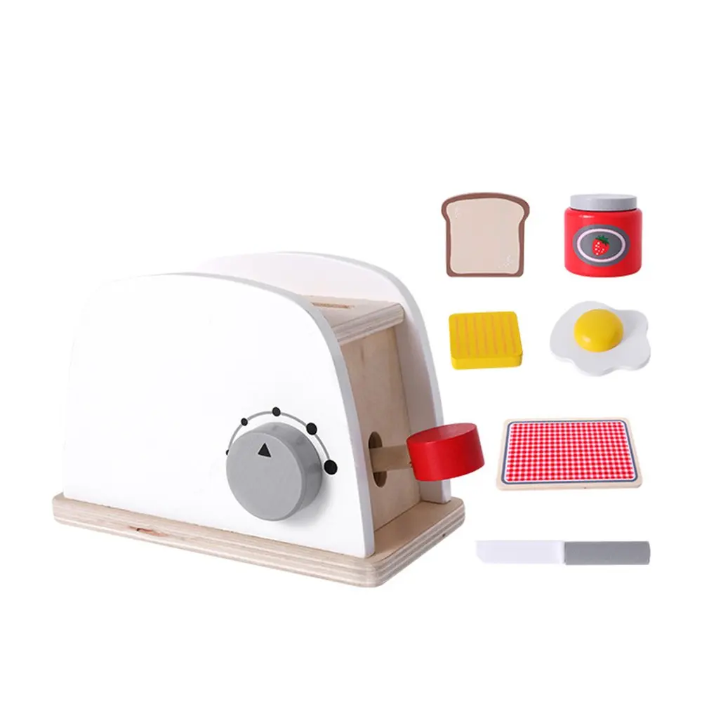 Children's play house kitchen toy set wooden girl simulation tableware cooking rice boy baby birthday gift