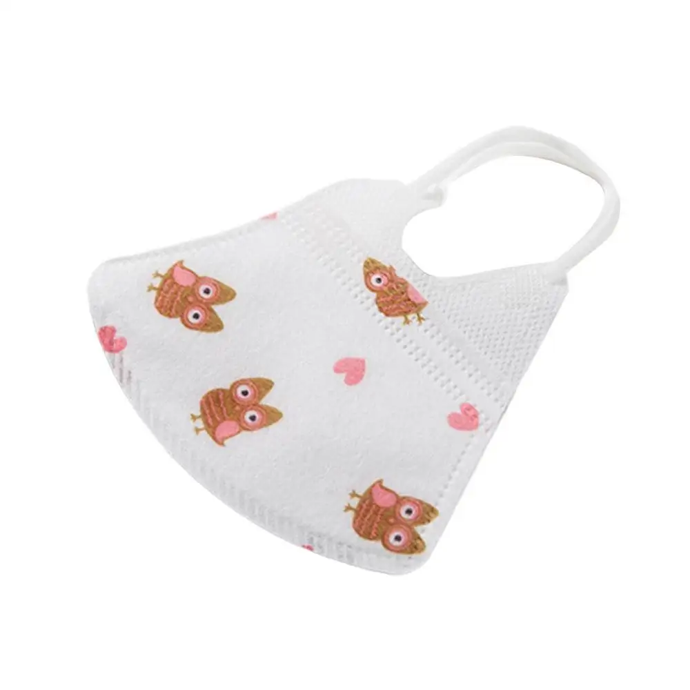 white owl Хлопковая маска против пыли PM2.5, маска для рта с активированным углем, дыхательный клапан, респиратор, маска для рта для мужчин и женщин - Цвет: white owl