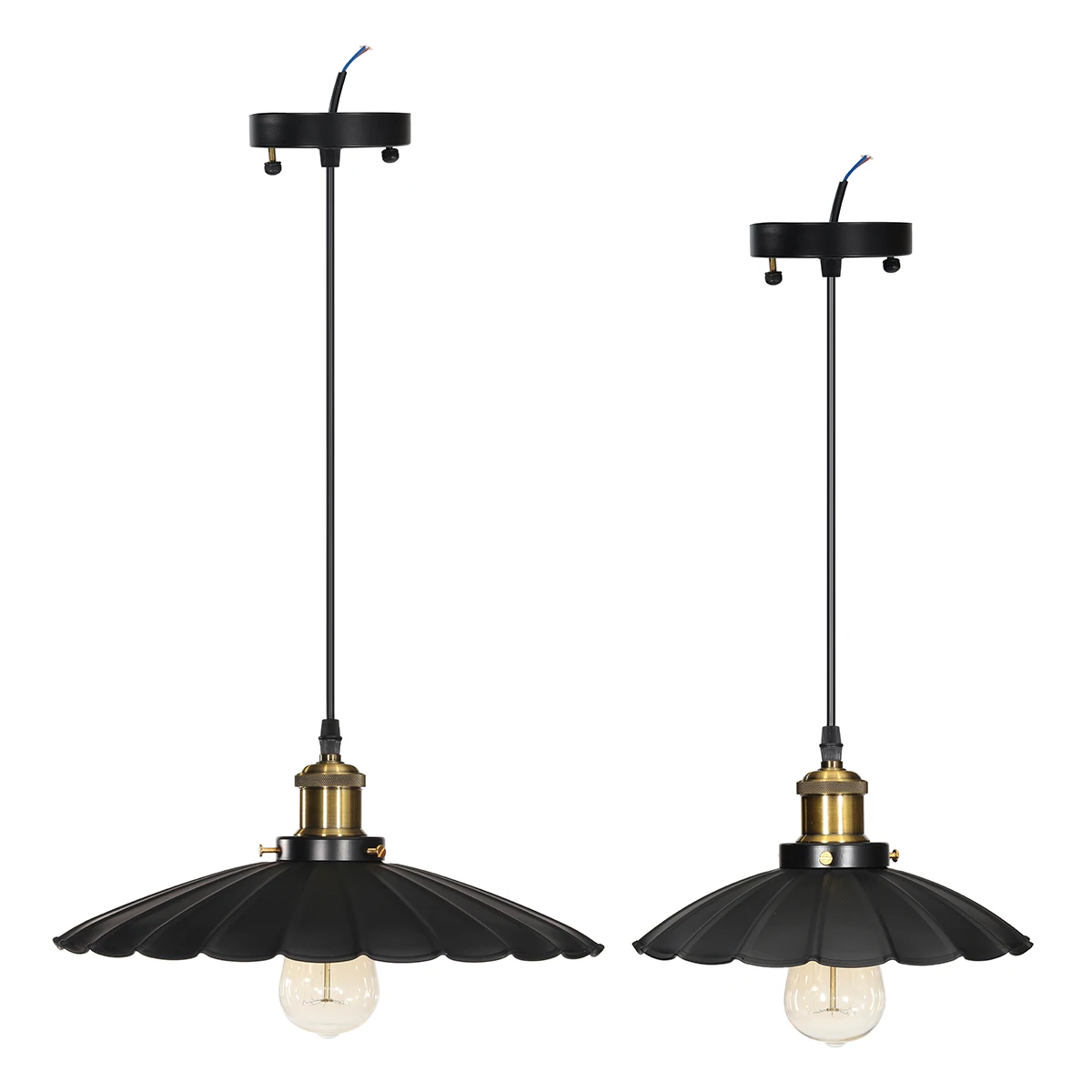 

Retro Ceiling Lamp Light Chandelier Antique Industrial Lampshade Lighting Fixture Pendant Light Bulb Adjustable Home Coffee Bar