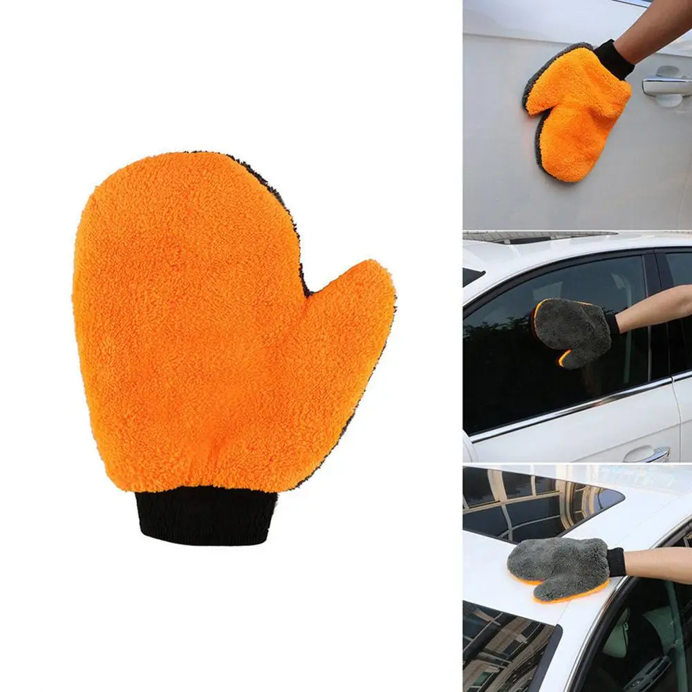 

1Pc Car Care Wash Gloves Cleaning Tools Window Door Water Absorption Soft Washer