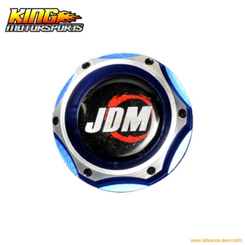 

JDM Engine Oil Filler Tank Cap Blue Chrome 2 Tone Twist Fit For Acura Civic USA Domestic Free Shipping