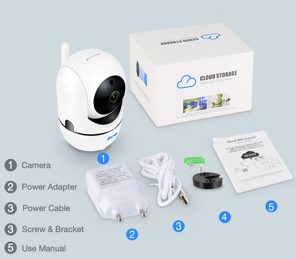 Techgae 1080P HD IP камера WiFi детская P2P с монитором облачная Мини Беспроводная