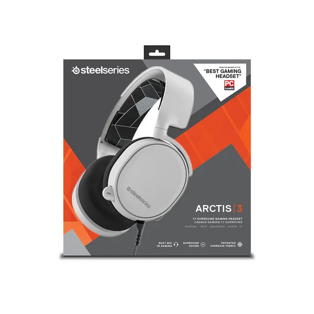 With Rtail Box1 SteelSeries Arctis 3 Универсальная игровая гарнитура для ПК playstation 4 nintendo Switch VR Android наушники - Цвет: With Rtail Box1