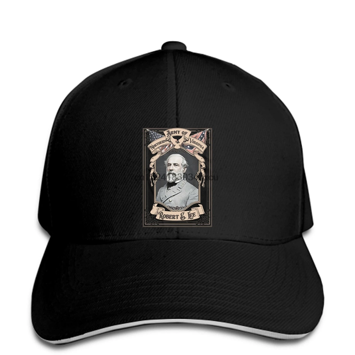 Baseball Cap New Black General Robert E 