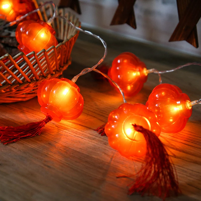 2022 Chinese New Year decoration lantern LED Red Lantern Decoration For Home Spring Festival Holiday Supplies Lamp Layout Light |