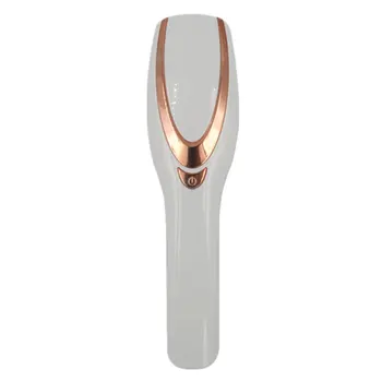

1Pc Portable Creative Hair Combs Vibrating Massage Combs Negative Ion Anti-static Detangling Hair Combs(Golden, White)