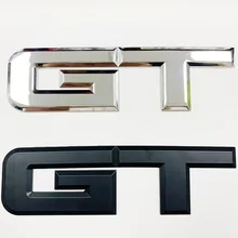 Alta qualidade 3d metal lados traseiros do carro fender tronco decalques gt logotipo emblemas emblema etiqueta para ford mustang ecobost 5.0 l v8 gt