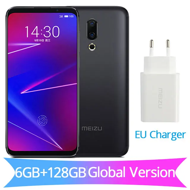 Глобальная версия Meizu 16, 6 ГБ ОЗУ, 128 Гб ПЗУ, 16X16 X Смартфон Snapdragon 710, четыре ядра, 6,0 дюйма, 2160x1080 P, полноэкранное зарядное устройство европейского стандарта - Цвет: 6GB 128GB Ink Black