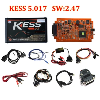 

Online EU Red KESS V5.017 No Token KTAG V7.020 OBD2 Manager chip Tuning tool Kit KESS 5.017 V2.47 Car Truck ECU Programmer