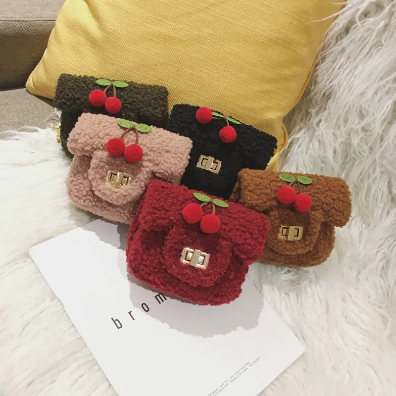 

Korean-style CHILDREN'S Bag Crossbody Bag Girls Fashion Princess Chain Mini Graceful GIRL'S Plush Bag
